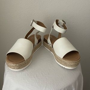 White Wedges Brand New never worn